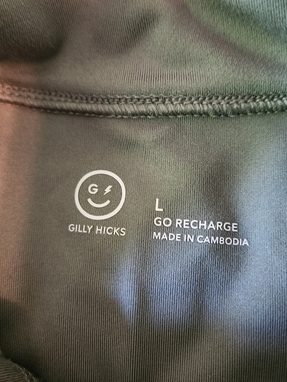 Gilly Hicks Olive Green Activewear Top